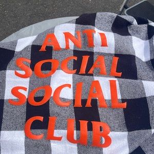 Anti social flannel shirt